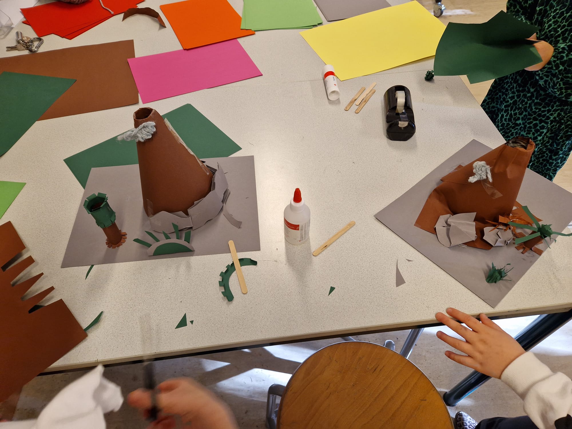 Vulkanen maken tijdens GO!